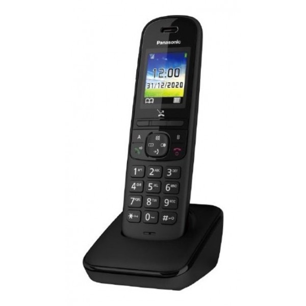 Panasonic KX-TGH710JTB Ασύρματο Ψηφιακό Τηλέφωνο Μαύρο με Έγχρωμη Οθόνη 1,8'' 